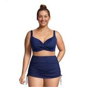 Lands End plus size twist front underwire bikini top